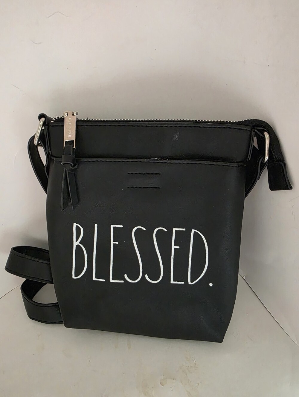 Rae Dunn Crossbody Purse, Bag, Blessed Black